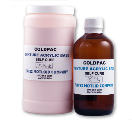 Coldpac Denture Acrylic Repair Kit - Repairing Dentures - Yates
