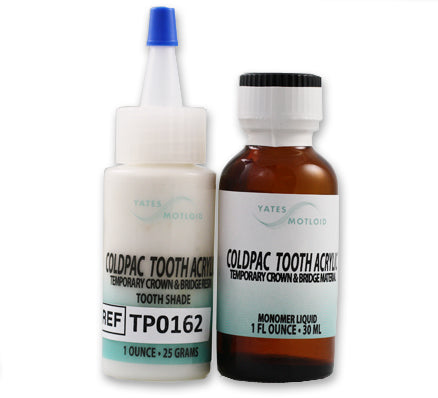 Coldpac Tooth Acrylic Kit - Coldpac Powder & Liquid Kit - Yates Motloid